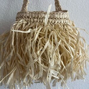 ALL NATURAL BOHO RAFFIA BEACHY BUCKET BAG